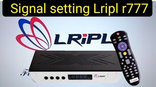 Lripl r777 set top box signal setting  lripl set top box no signal problem [upl. by Anitahs]