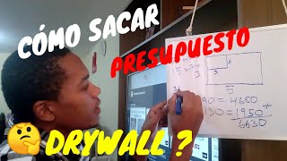 Aprende Cómo Realizar PRESUPUESTOS en Drywall en 8 minutos Drywall metro cuadrado [upl. by Easlehc]