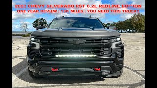 2023 Chevy Silverado RST 62L Review  1 year15k miles You need this truck 🔥💨💥 [upl. by Peggir]