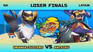 Orange Juicers vs Anteiku  WCS Teams  Loser Finals  Unity Clash S4 West Finals  Pokémon UNITE [upl. by Annia]