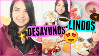 DIY DESAYUNOS FACILES y LINDOS PARA SAN VALENTIN  Sarai♥ [upl. by Icaj]