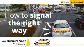 How to signal the right way  Driving lessons with AA Driving School [upl. by Absalom]