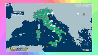 Le previsioni meteo del weekend  Weekly 26082023 [upl. by Kristy]