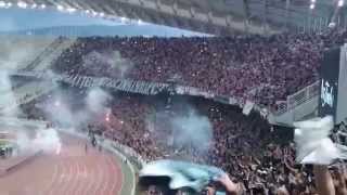 Paok  Telikos Kupellou Ellados 2014 Sikwse to  20000 paokia gimna sti vroxi [upl. by Lemak161]