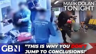 SHOCKING new footage shows police attacked ahead of Manchester airport excessive force incident [upl. by Arikihs]