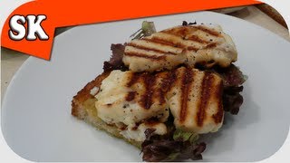 HALLOUMI CHEESE  Grilled on an open single deck [upl. by Daph]