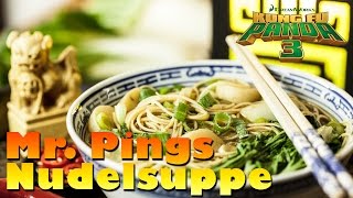 KUNG FU PANDA 3  Mr Pings Nudelsuppe amp Gewinnspiel  Asiatische Hausgemachte vegetarische Suppe [upl. by Huda]