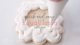 Quick and Easy Royal Icing Recipe [upl. by Nehcterg]