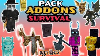 👉✅PACK de ADDONS mods para MINECRAFT BEDROCK 121 MCPE 😱 top 5 MEJORES ADDONS for Minecraft PE 121 [upl. by Buffy]