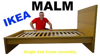 IKEA MALM bed frame assembly instructions [upl. by Appolonia]