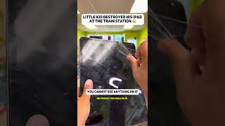 Little kid destroyed his ipad at train Station and send to us for repair 😱 Can we fix it  🤔 [upl. by Gignac455]