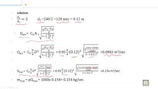 Fluid Mechanics 1  88  Examples on Venturi meter [upl. by Nerred333]