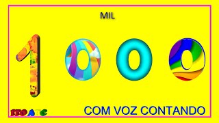 Aprenda a contar os Números de 1 a 1000 com voz  coloridos 3D  Conte de 11000 [upl. by Nnylaehs]