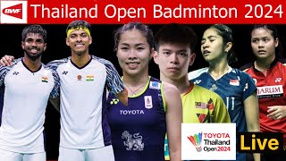 Thailand Open Badminton 2024 Live Score Watch Along BWF Thailand Open Pre Quarterfinal Matches Day3 [upl. by Tove]