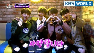 Wanna One is first to go home amp too excited Guys calm down Happy Together20180125 [upl. by Atiekan]