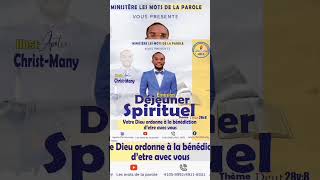 DÉJEUNER SPIRITUEL Sikonstans yo gen poul chanje [upl. by Charil843]