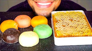 ASMR Honeycomb amp Mochi Ice Cream Mukbang Jerry Eating STICKY MOUTH SOUNDS No Talking [upl. by Carie]