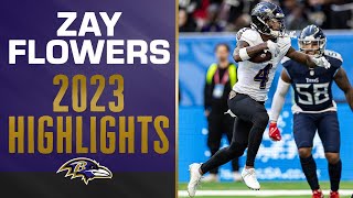 Top Zay Flowers Plays From The 2023 Season  Baltimore Ravens [upl. by Chamkis461]