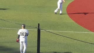 トライアウト〜オリックス中田惟斗がキャッチボール（2024年11月14日 プロ野球合同トライアウト ） [upl. by Ayahc]