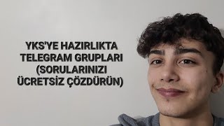 YKSYE HAZIRLIKTA TELEGRAM GRUPLARI SORULARINIZI ÜCRETSİZ ÇÖZDÜRÜN ilk1000 yks2023 [upl. by Tildi]