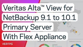 Veritas Alta™ View for NetBackup 91 to 101 Primary Server with Flex Appliance [upl. by Llehsor]