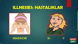 İNGİLİZCE HASTALIKLAR  ILLNESSES [upl. by Adolf869]