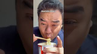 Best Cup Noodles Hack YOU MUST DO Steamed egg [upl. by Ebbie]