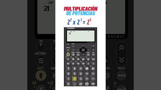 MULTIPLICACION DE POTENCIAS CON CASIO matematicas danielcarreon [upl. by Fortin]