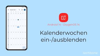 Kalenderwochen einblenden oder ausblenden  OnePlus Android 14  OxygenOS 14 [upl. by Boudreaux]