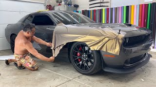 SHADOW GOLD Challenger Hellcat ASMR Wrap Guide  The Hardest Parts In REAL TIME [upl. by Dasi]