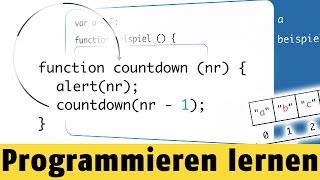 Was sind Rekursionen  Programmieren lernen mit JavaScript 16 [upl. by Nesiaj]