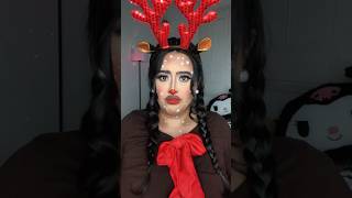 Rudolph ♥️🎄🦌 shorts makeupshorts rudolphtherednosereindeer christmasmakeup makeupart [upl. by Creighton]