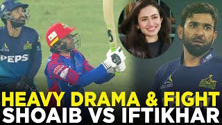 PSL 9  Heavy Drama amp Fight  Shoaib Malik vs Iftikhar Ahmed  M1Z2A [upl. by Vladamir137]