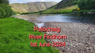 Salmon Fly Fishing Pollochaig River Findhorn [upl. by Ailyn]