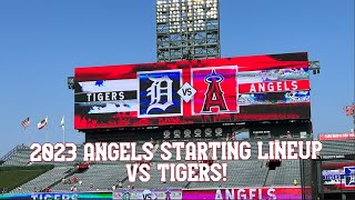 2023 ANGELS STARTING LINEUP vs DETROIT TIGERS  September 15 2023 [upl. by Monique811]