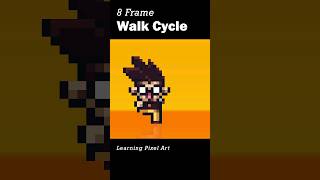 Pixel Animation  Walk Cycle front view [upl. by Cobby191]