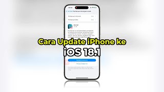 Cara Update iPhone ke iOS 181 Ada Fitur AI  XR XS 11 12 13 14 15 16 SE 23 [upl. by Rainie]