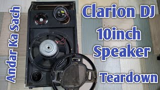 Clarion Jm20603 Teardown  Clarion Dj Box Inside Look  Clarion Speaker Disassemble 😍 100 watt [upl. by Anrehs]