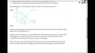 Economics Tuition  CADETXED to Assessing Desirability of Monopoly Part 2 [upl. by Hanahsuar]