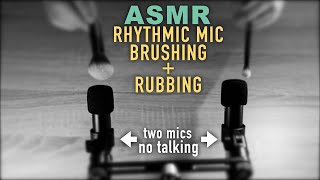 ASMR Rhythmic Mic Brushing amp Rubbing No Talking [upl. by Halli]