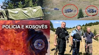 Policia e Kosovës del tek vendi ku u pa ushtria serbe [upl. by Eruot891]