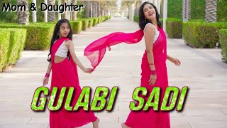 Gulabi Sadi  Sanju Rathod  Nivi and Ishanvi  Laasya  dance cover [upl. by Happy]