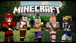 Minecraft Xbox 360 Skin Pack 1 For PC Minecraft Accounts  Minecraft Skins [upl. by Sedicla274]