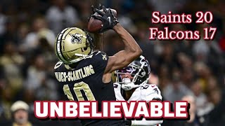 Atlanta Falcons Fan INSTANT REACTION to EMBARRASSING 2017 loss to New Orleans Saints [upl. by Lambart]