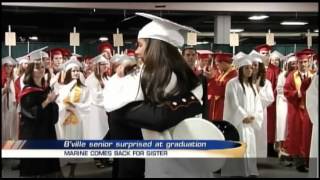 Marine surprises graduating sister at Baldwinsville ceremony [upl. by Gold475]