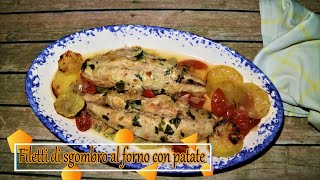 Filetti di sgombro al forno con patate [upl. by Nanreik]