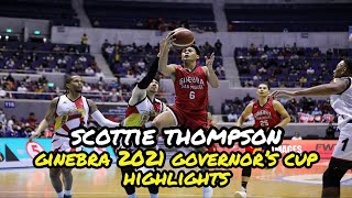 Scottie Thompson GINEBRA 2021 Governors Cup Highlights [upl. by Laural]