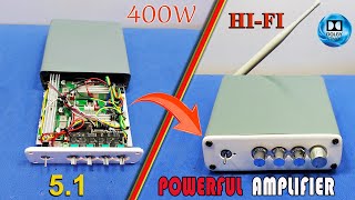 How to make 51 Class D Amplifier 400w kaise banaye [upl. by Aicirtac449]