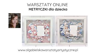 Metryczka metryczki dla dziecka dzieci warsztaty scrapbooking Olga Bielska Warsztaty Artystyczne [upl. by Aninaig105]