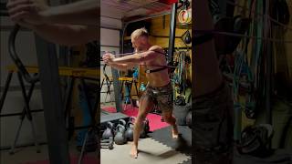 Resistance Band Core fitnessover40 coreworkout resistancebands fitnessmotivation garagegym [upl. by Denn]